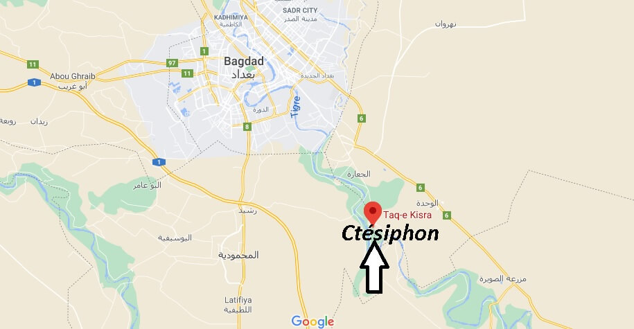 Où se trouve la ville Ctésiphon
