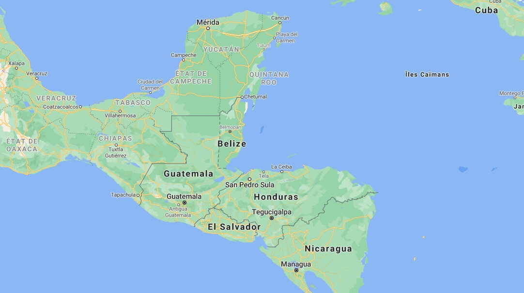 Où se trouve le Belize