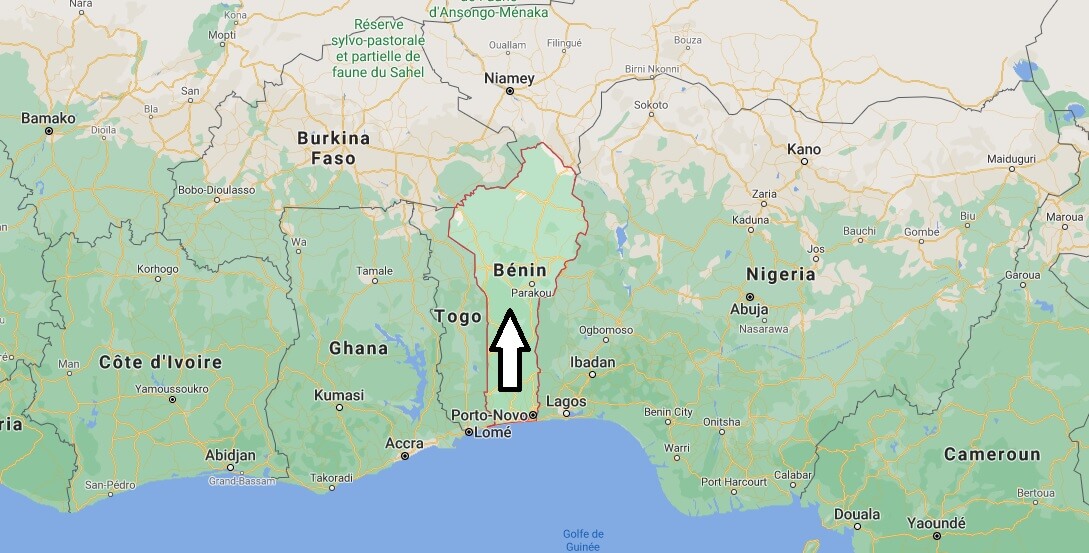 Où se trouve le Bénin