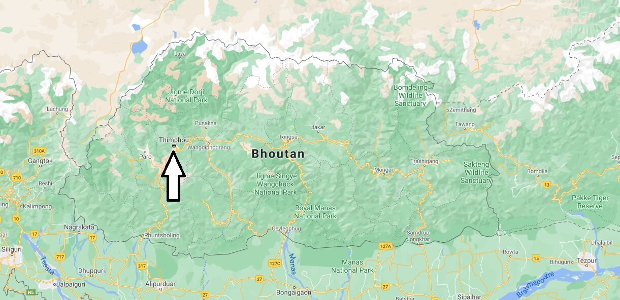 Quelle est la capitale de Bhoutan
