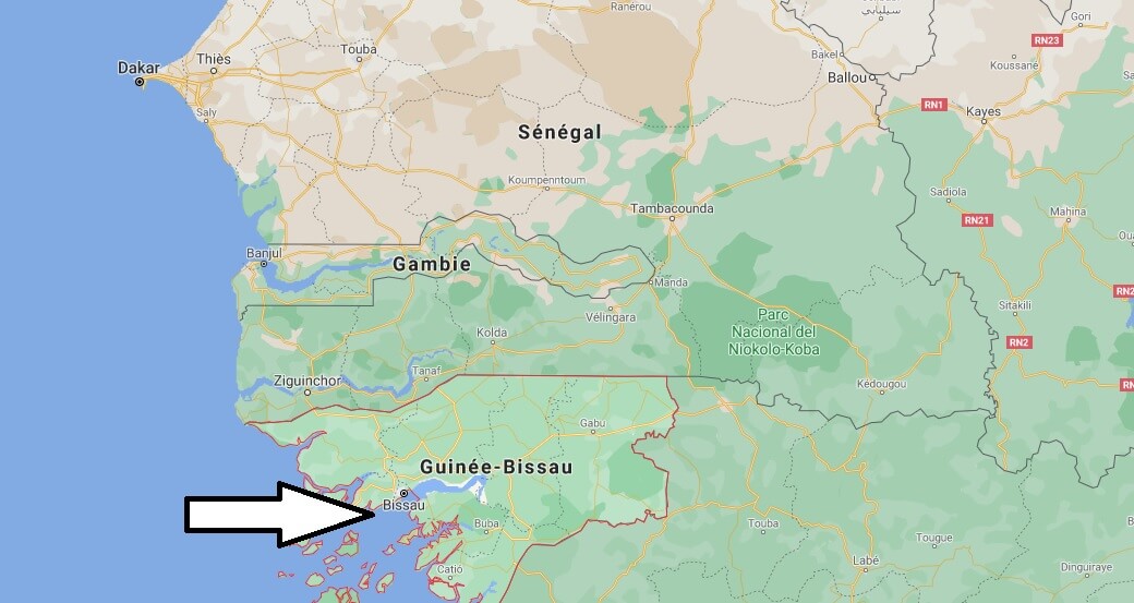 Où est situé La Guinée-Bissau
