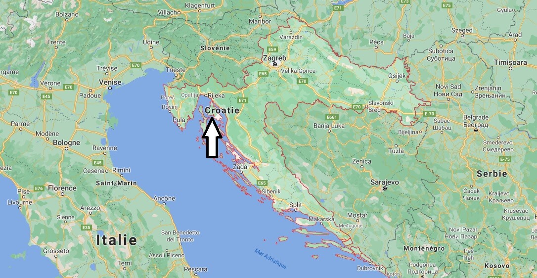 Où est situé la Croatie