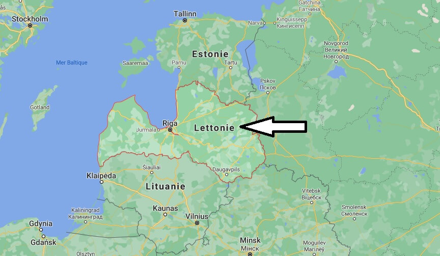 Où est situé la Lettonie