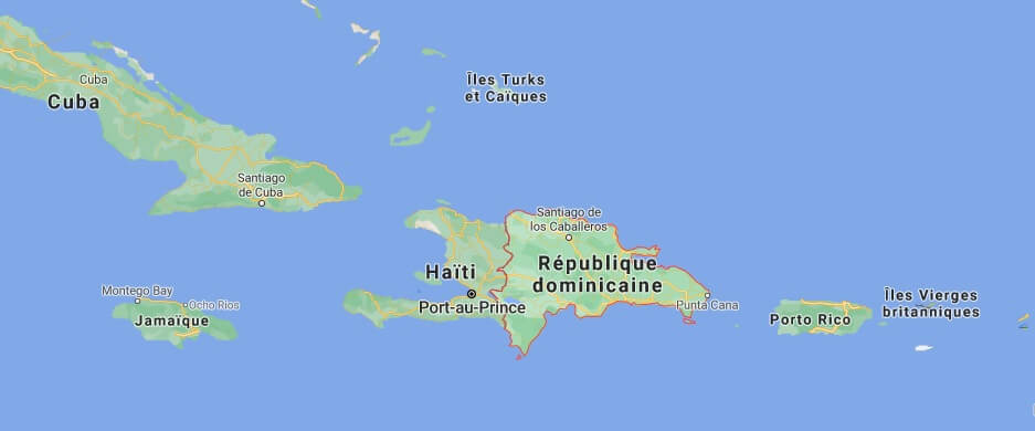 Où est situé la République dominicaine
