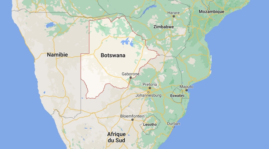 Où est situé le Botswana