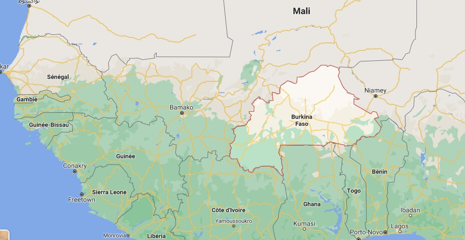 Où est situé le Burkina Faso