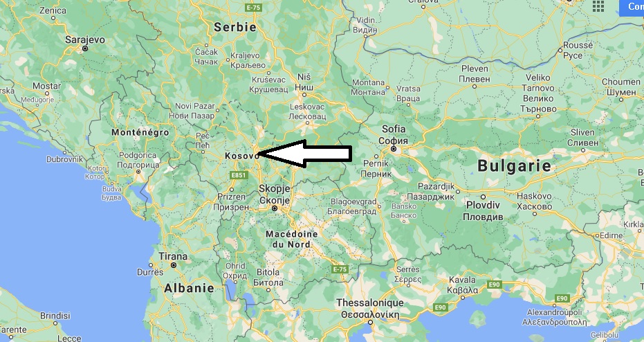 Où est situé le Kosovo