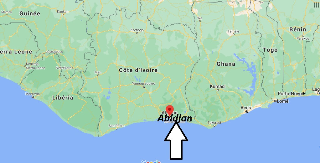 Où se situe Abidjan