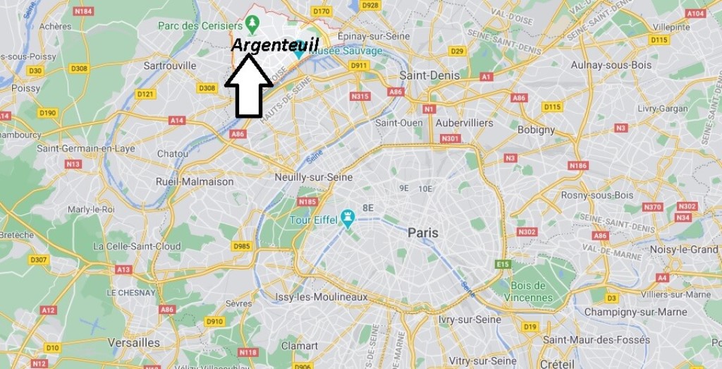 Où se situe Argenteuil (Code postal 95100)