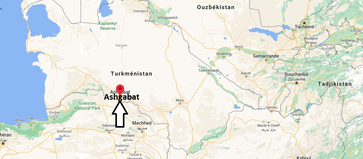 Où se situe Ashgabat