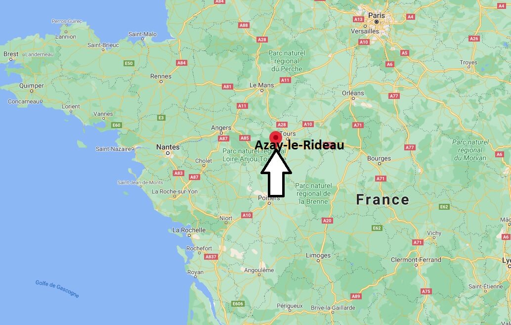 Où se situe Azay-le-Rideau (Code postal 37190)