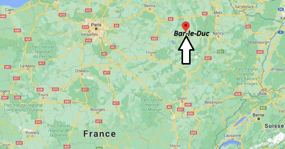 Où se situe Bar-le-Duc (Code postal 55000)