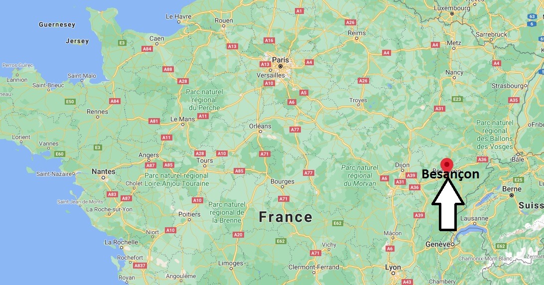 Où se situe Besançon (Code postal 25000)