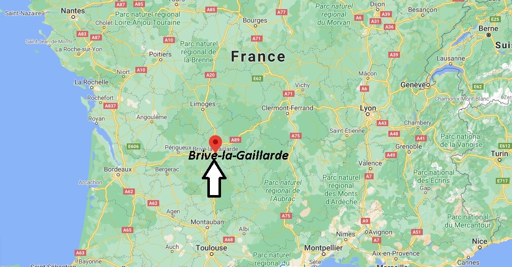 Où se situe Brive-la-Gaillarde (Code postal 19100)