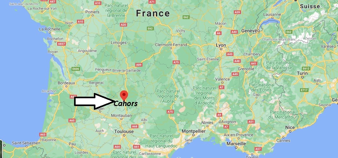 Où se situe Cahors (Code postal 46000)