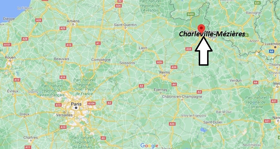 Où se situe Charleville-Mézières (Code postal 08105)