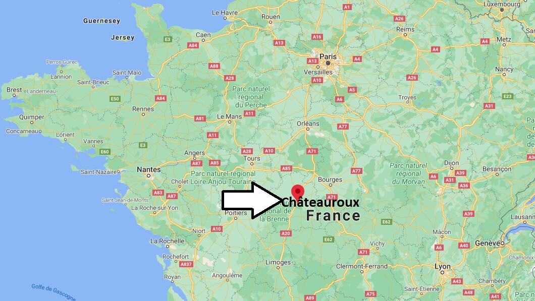 Où se situe Châteauroux (Code postal 36000)