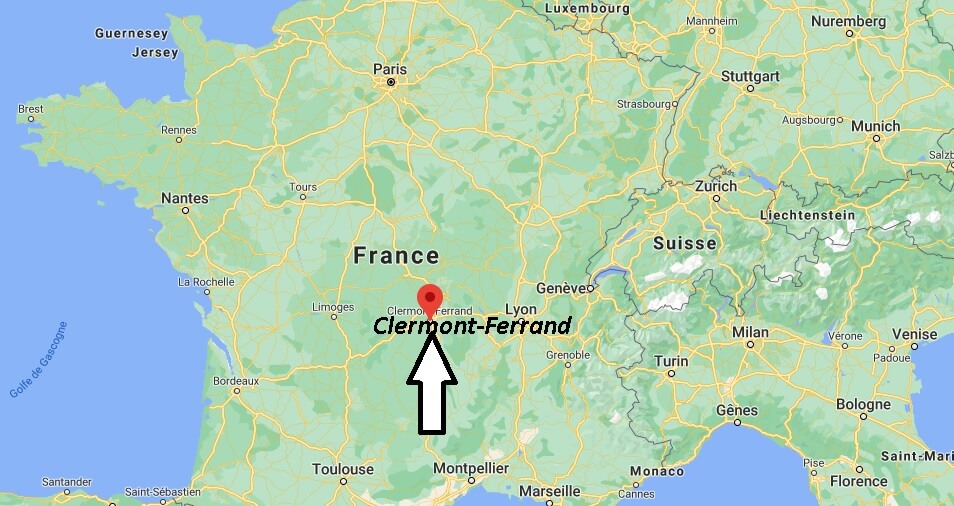 Où se trouve ClermontFerrand? Où se situe ClermontFerrand (Code