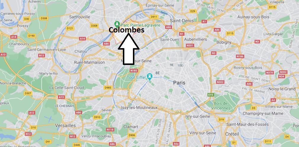 Où se situe Colombes (Code postal 92025)