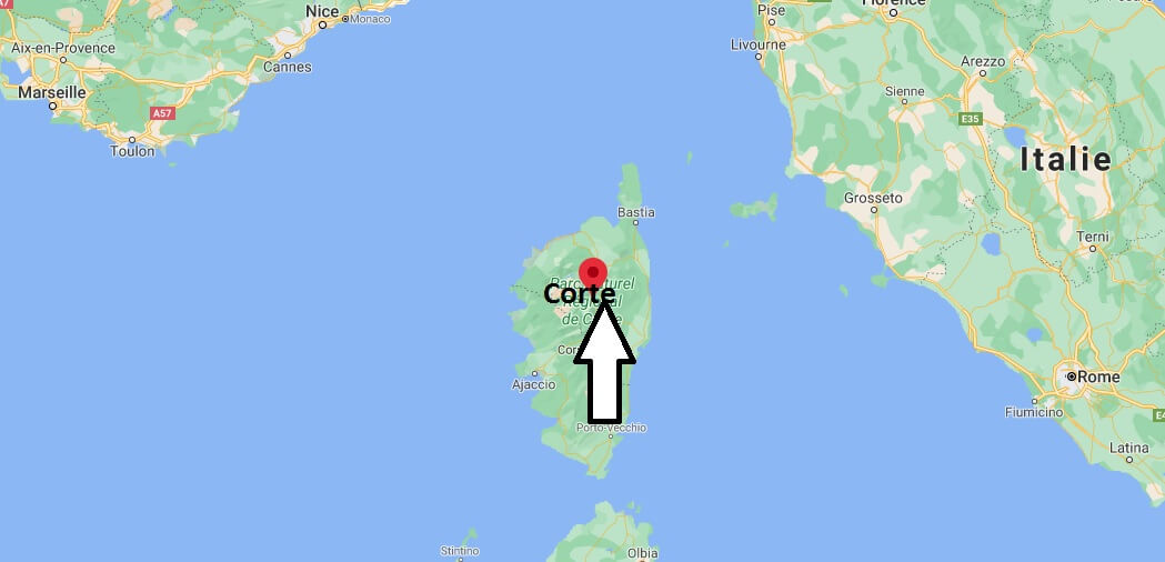 Où se situe Corte (Code postal 20250)