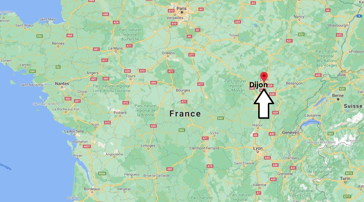 Où se situe Dijon (Code postal 21000)