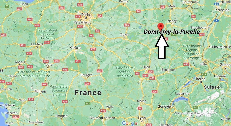 Où se situe Domrémy-la-Pucelle (Code postal 88630)