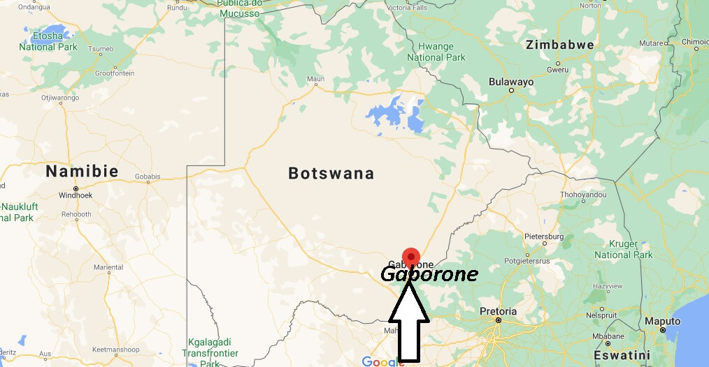 Où se situe Gaborone