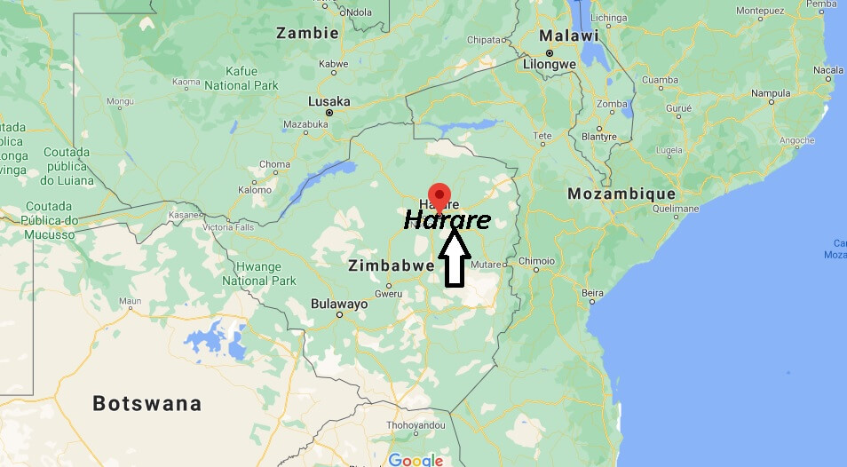 Où se situe Harare