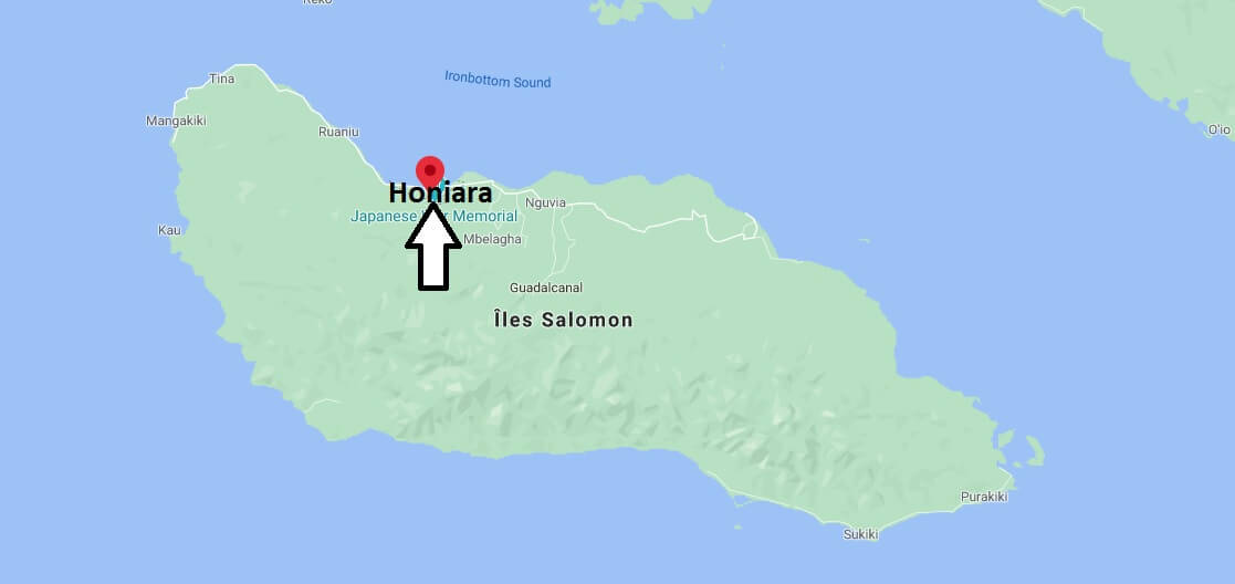 Où se situe Honiara