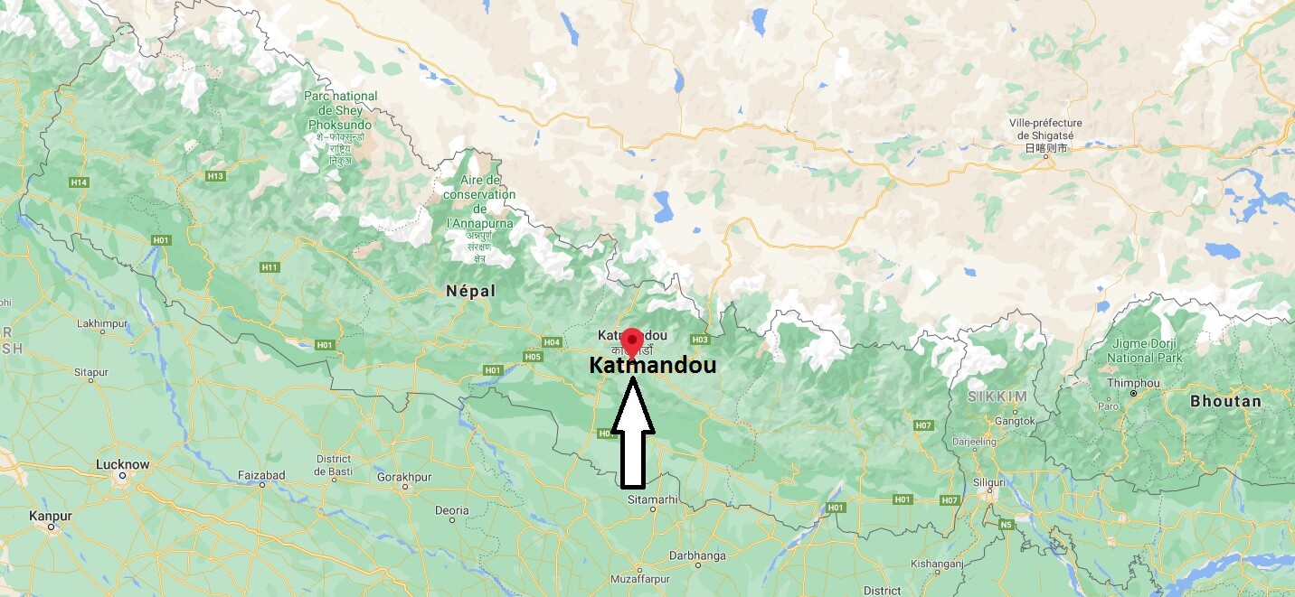 Où se situe Katmandou