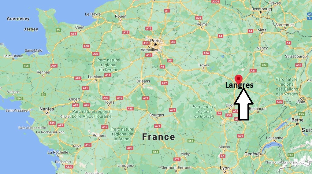 Où se situe Langres (Code postal 52200)