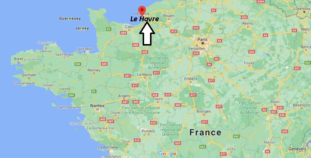 Où se situe Le Havre (Code postal 76351)