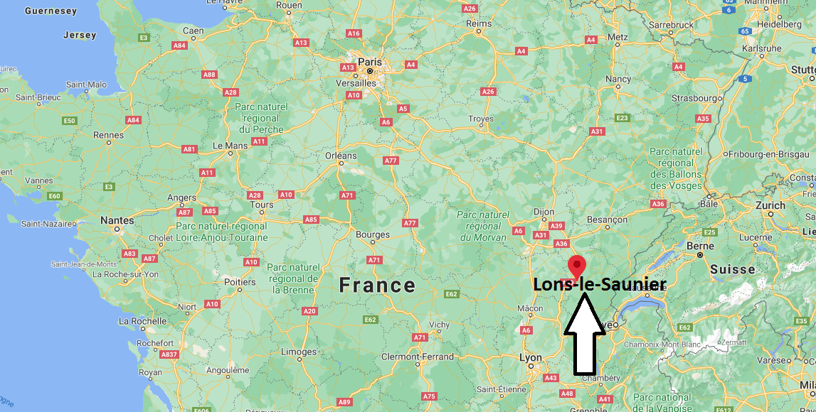 Où se situe Lons-le-Saunier (Code postal 39300)
