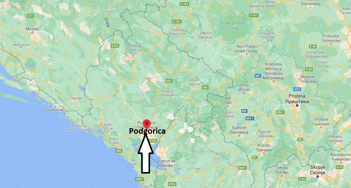 Où se situe Podgorica