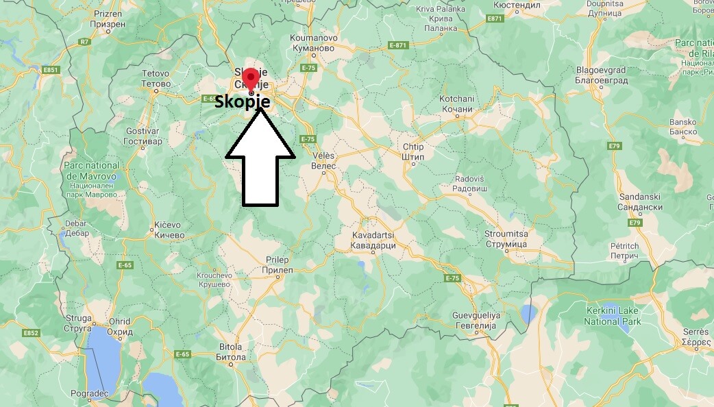 Où se situe Skopje