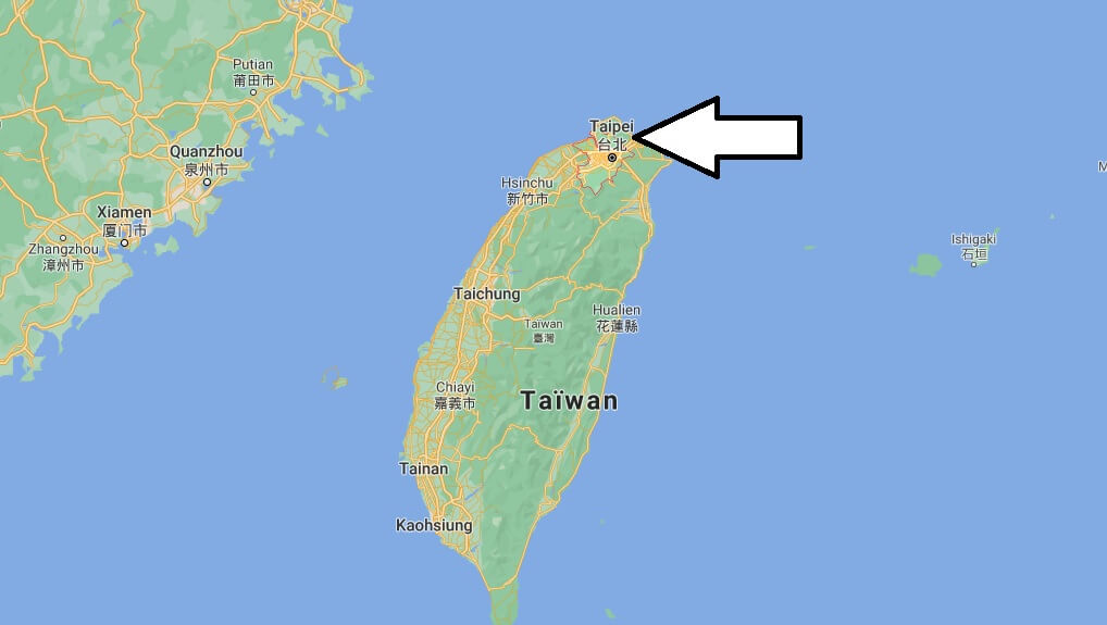 Où se situe Taipei