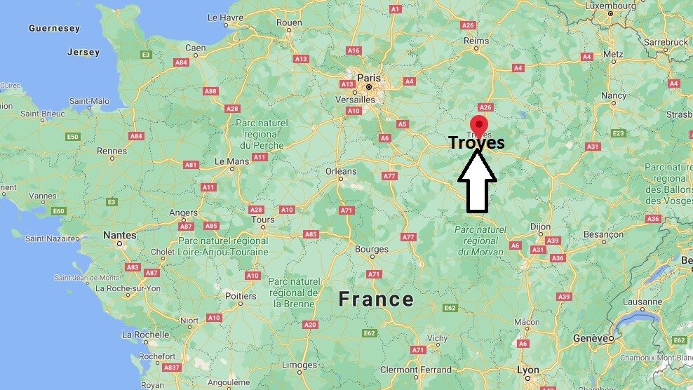 Où se situe Troyes (Code postal 10000)