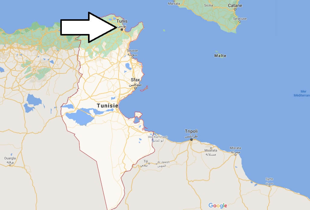 Où se situe Tunis