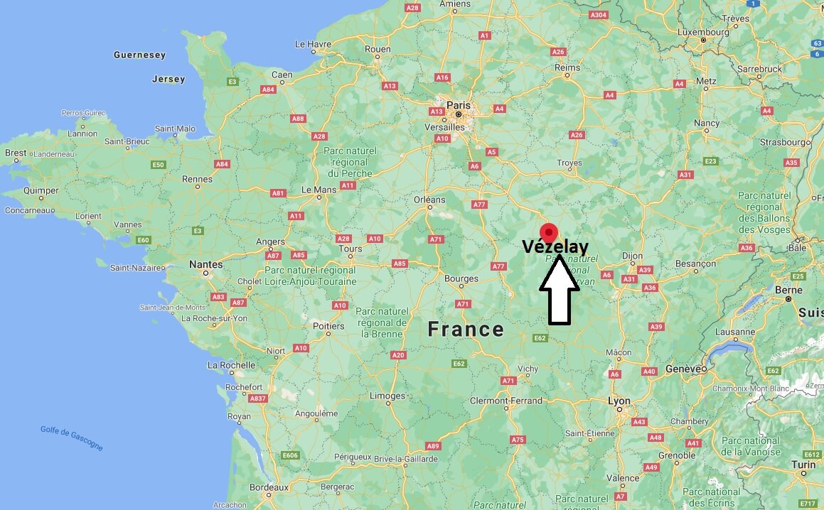 Où se situe Vézelay (Code postal 89450)