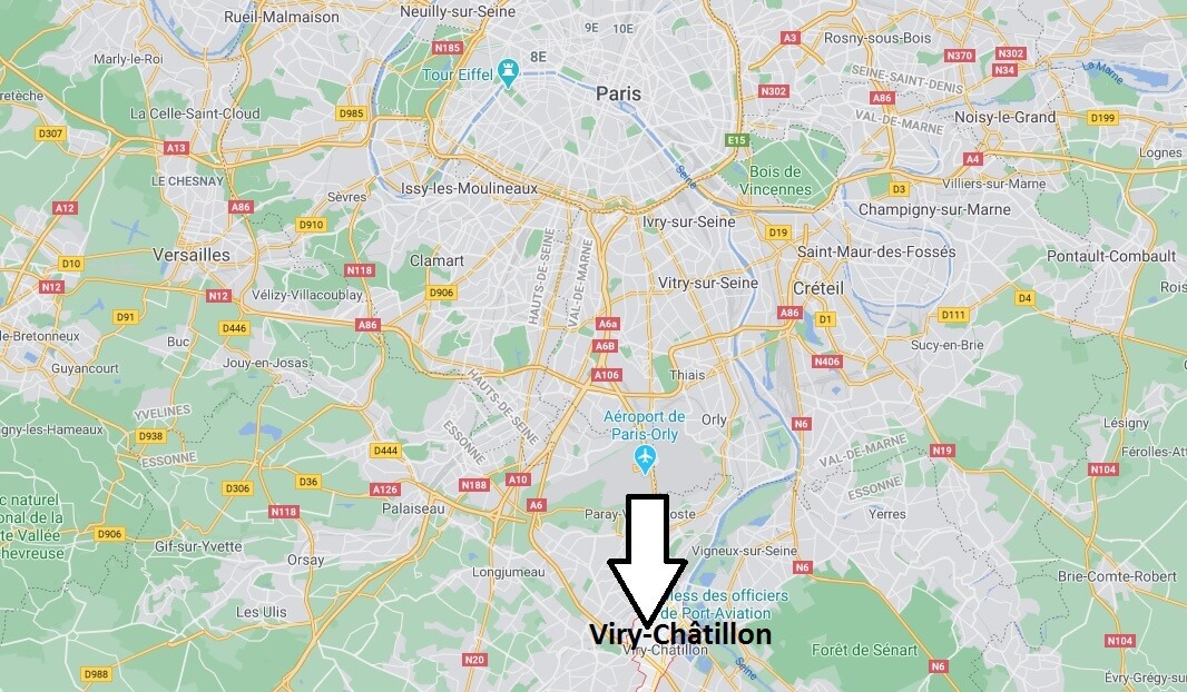 Où se situe Viry-Châtillon (Code postal 91170)