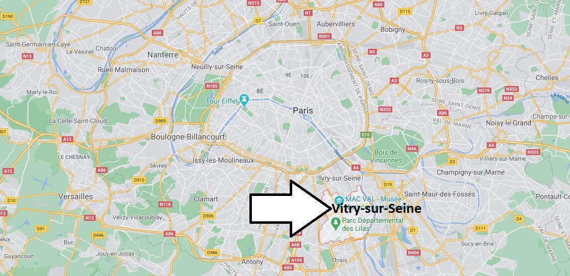 Où se situe Vitry-sur-Seine (Code postal 94400)