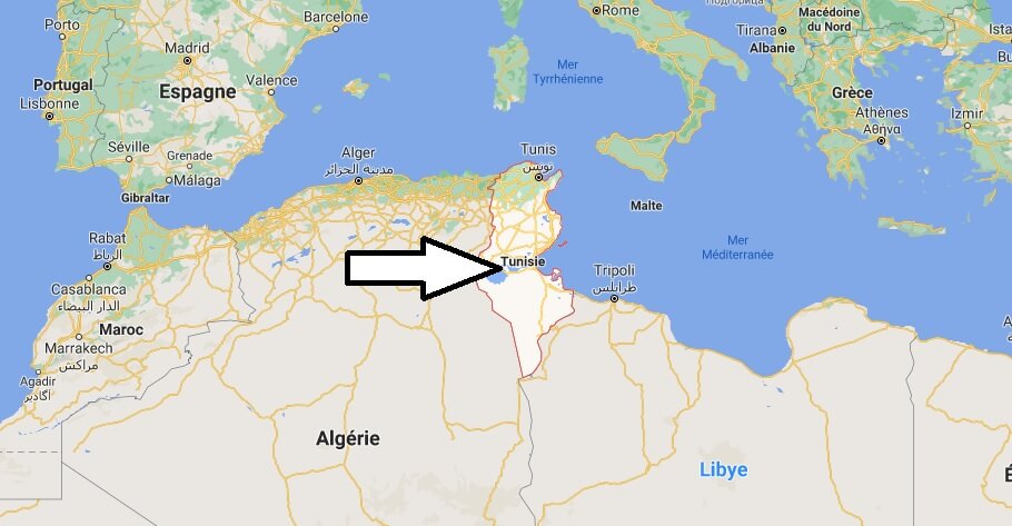 Où se situe la Tunisie