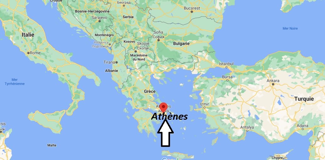 Où se trouve Athènes