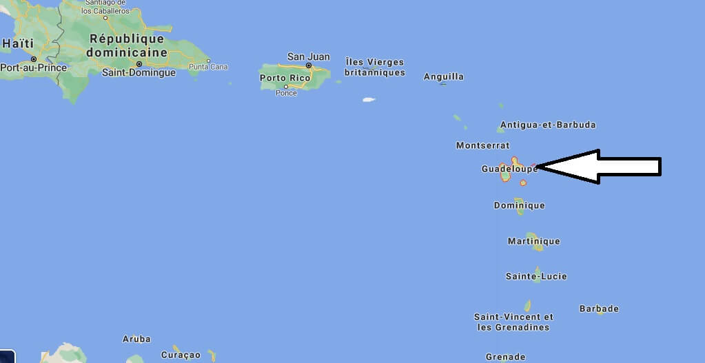 Où se trouve Guadeloupe