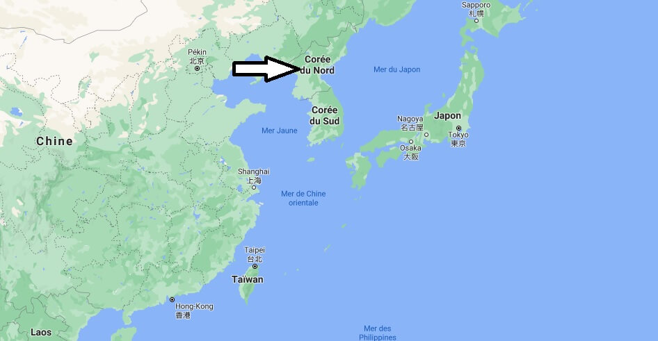 Où se trouve La Corée Du Nord