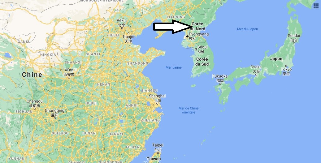 Où se trouve La Corée du Sud