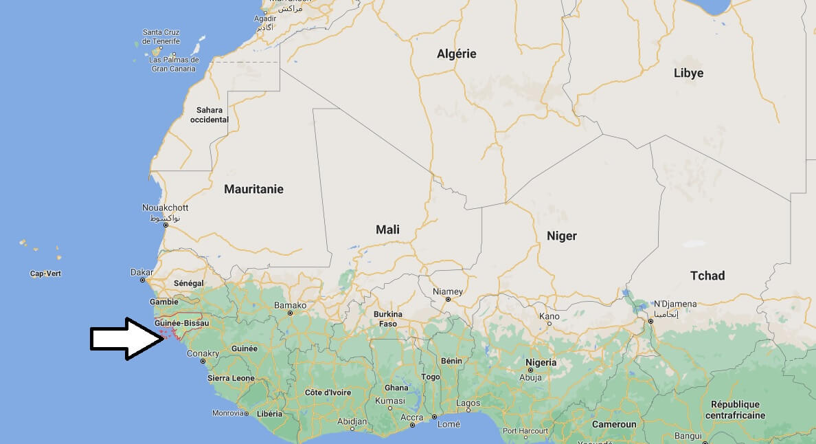 Où se trouve La Guinée-Bissau