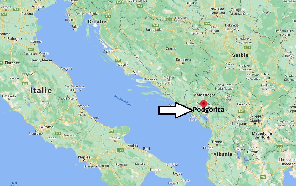 Où se trouve Podgorica
