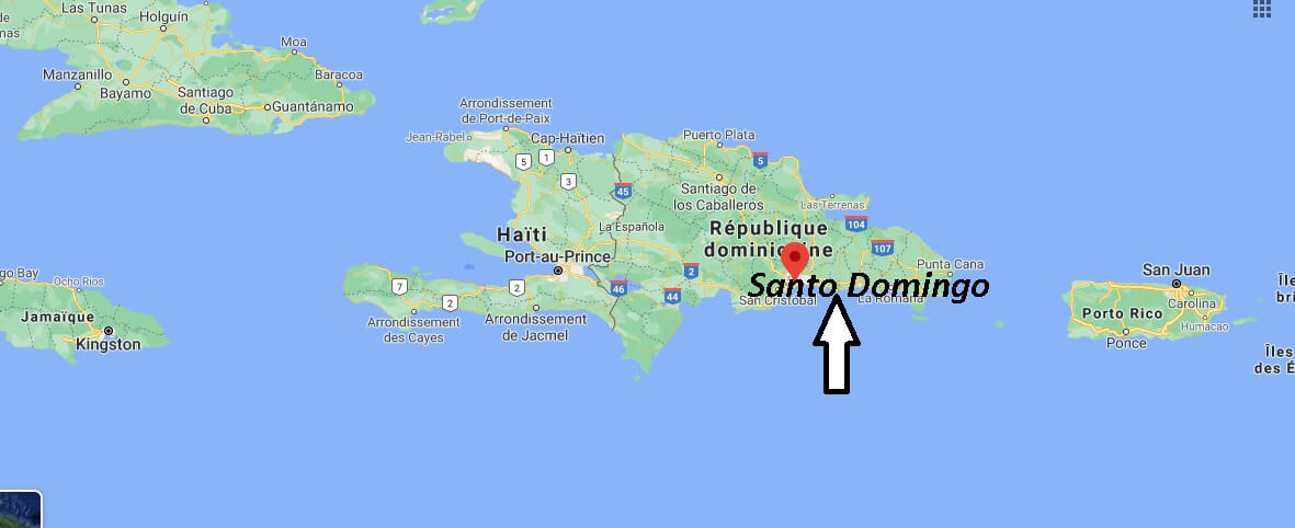 Où se trouve Santo Domingo