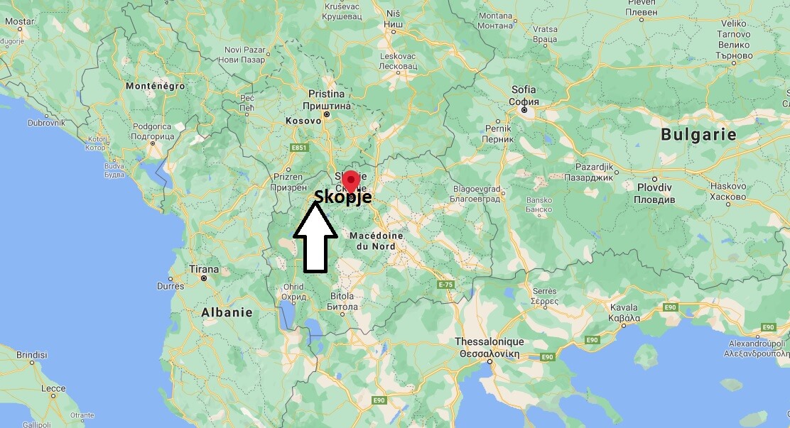 Où se trouve Skopje